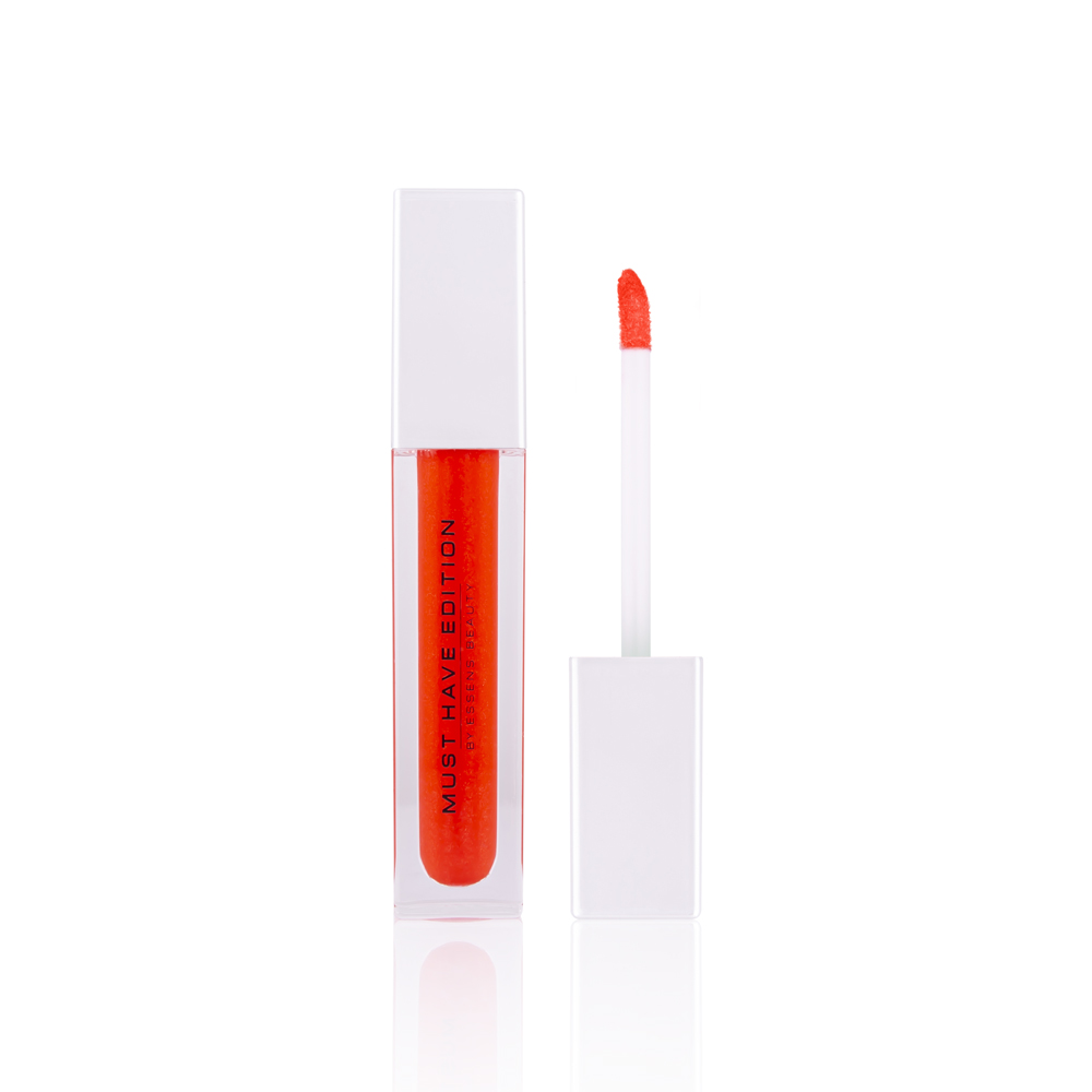 Lip Gloss με Γυαλιστερό Glitter 04 Red